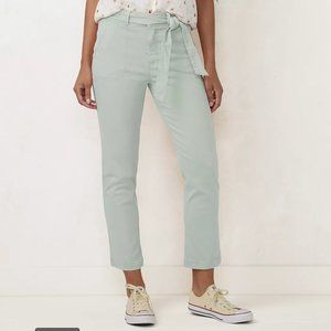 LC Lauren Conrad High Rise Slim Straight Ankle Oyster Bay Color Pants